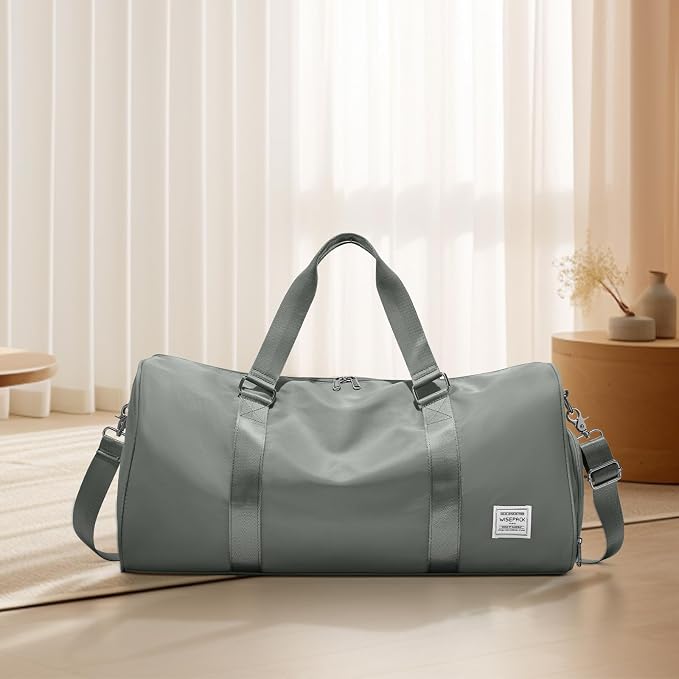 Travel Duffle Bag,Weekender Overnight Bags for Women with Shoes Compartment,Tote Gym Bag Personal Item Carry On Bag for Travel Business Trips Sport Hospital Dance Dark Green