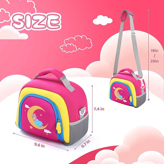 Carrying Bag Compatible with Toniebox Starter Set and Tonies Figurines, Kids Toys Storage Case with Handle and Shoulder Strap for Tonies Box, Detachable Bag for Toniebox Accessories