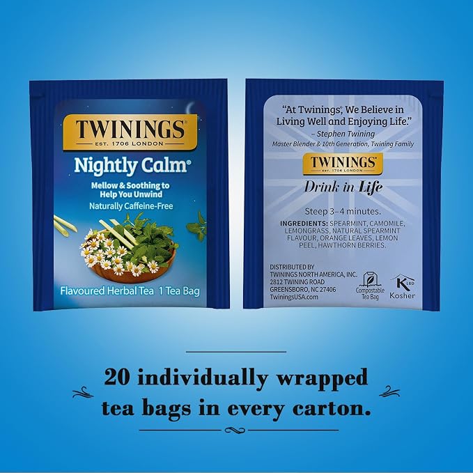Twining's Nighlty Calm Green Tea (Pack of 2)