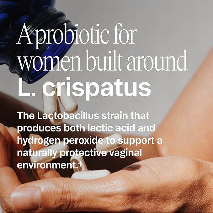 Ora Organic Probiotic for Women with L. crispatus, 6 Clinically Studied Lactobacillus Strains for Vaginal, pH & Urinary Tract Health, Organic Prebiotic, 60 Capsules, 30-Day Supply