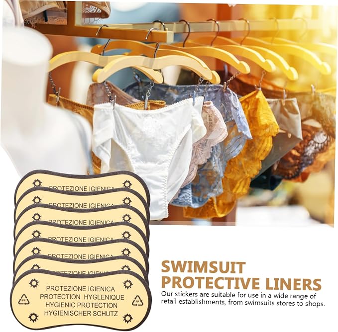 Sticky Underwear Sticker Set for Women Protective Swimwear Liner Adhesive Lingerie Panty Liner Stickers