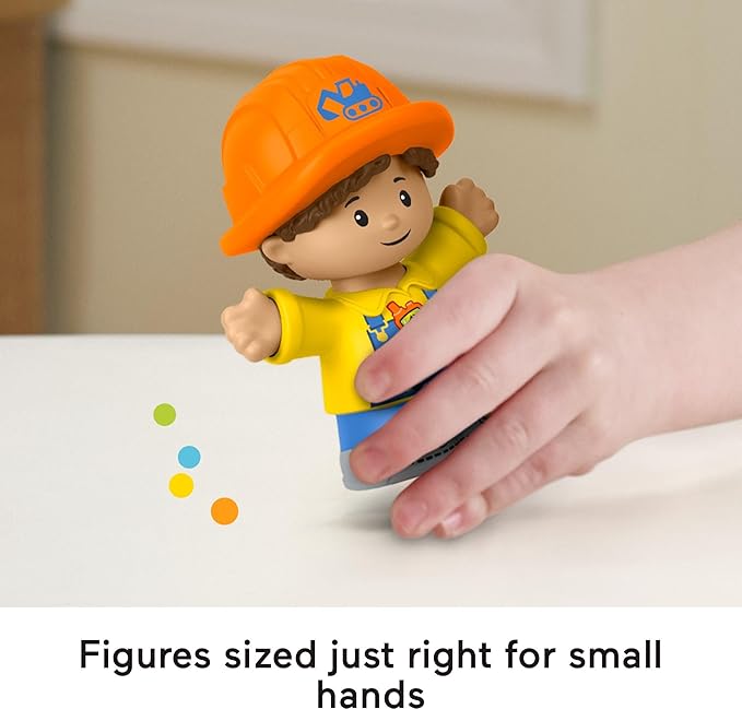 Fisher-Price Little People Toddler Toys, Work Around Town 5-Piece Vehicle & Figure Set for Pretend Play Kids Ages 1+ Years
