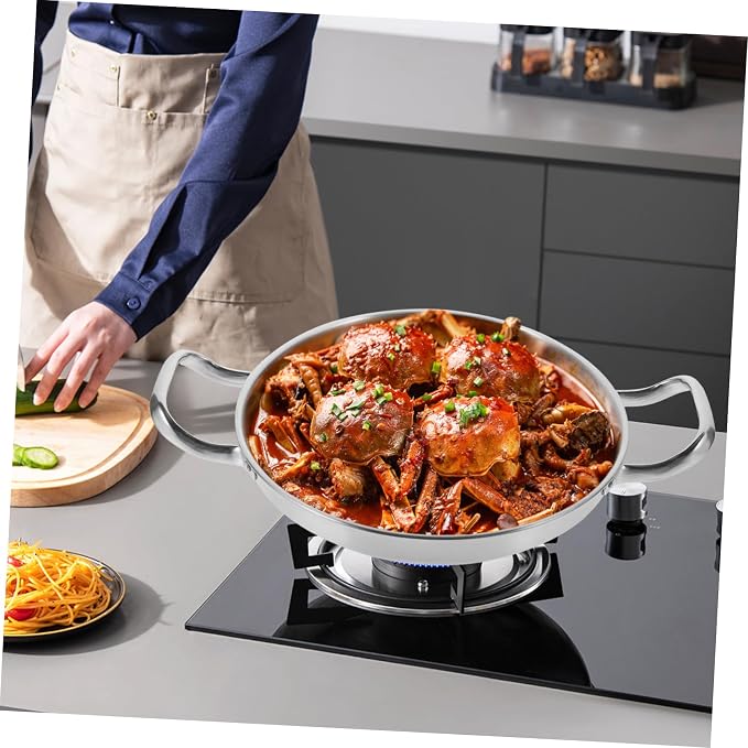 Stainless Steel Griddle Stainless Steel Pots Large Pot for Cooking Korean Pan Small s for Cooking Ramen Steel Pans for Home Pan Hot Commercial Individual