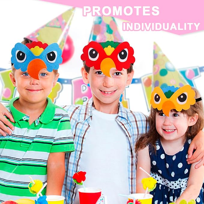 Bird-Wings Parrot Eagle Costume for Kids Headbands as Toddler Boys Dress-Up Jungle Animal Toys Party Favors Gifts