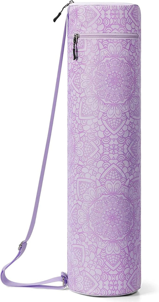 Gonex Yoga Mat Bag, Yoga Mat Carrier Full-Zip Exercise Yoga Mat Carry Bag for Women Men with 2 Multi-Functional Storage Cargo Pockets Extra Wide Adjustable Shoulder Strap
