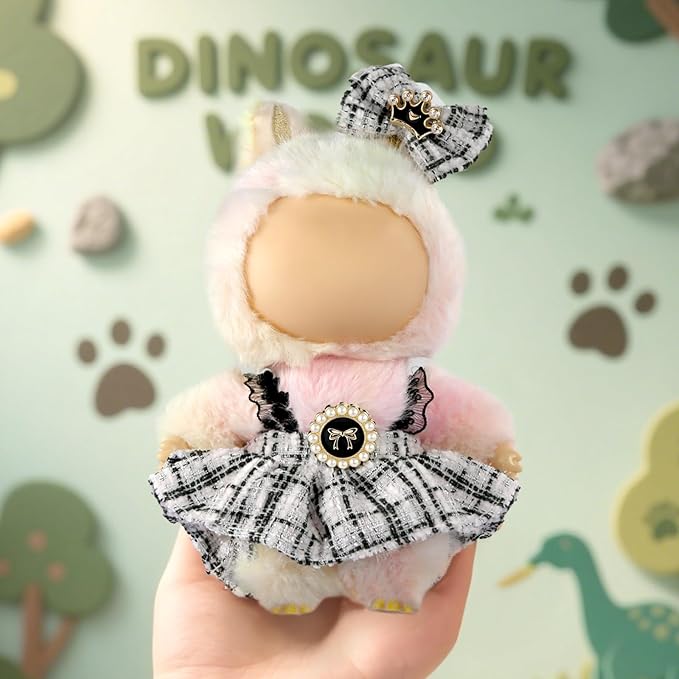 Clothes for LABUBU 17cm Doll (NO Doll),Outfit for LABUBU,Clothes Set for LABUBU Dress Up,Accessories for LABUBU