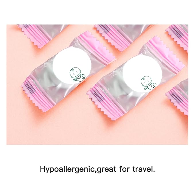 100 pcs Compressed Facial Mask Sheet Beauty DIY Disposable Mask Paper Natural Cotton Skin Care Wrapped Masks Normal Thick，Get a Small Mask Bowl Free