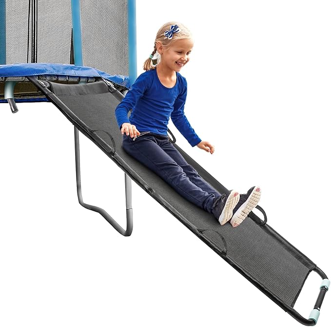 TANOSHII® Trampoline Slide Ladder with Handles, Universal Trampoline Ladder, Strong Tear Resistant Fabric, Universally Fit, Trampoline Accessories for Kids Toddlers Climb Up & Slide Down, 20"x60"