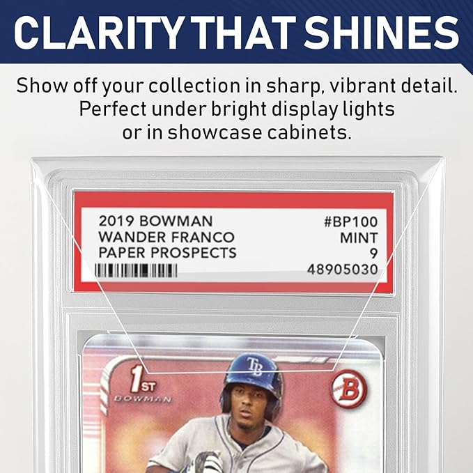 Invested Alliance PSA Slab Sleeves for Graded Cards | PSA Exact Fit Graded Card Sleeves, Resealable Slab Protector for TCG Collectors - Sports, Trading & Gaming.