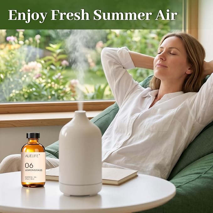 Citronella Essential Oil – 4 Fl Oz Citronella Oil for Homemade Sprays – Summer Essential Oil for Diffuser for Home, DIY Candle and Soap Making Home Fragrance with Dropper