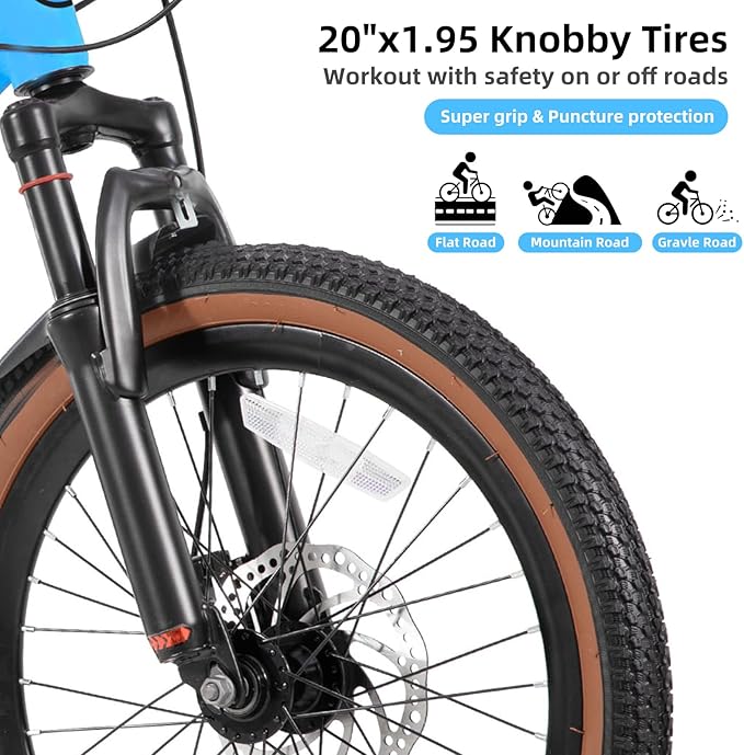 KEANO Huntaway 20 24 Inch Kids Bike for Boys & Girls Ages 7-12 Years Hardtail Mountain Bike for Kids with Aluminum Frame and 7-Speed Drivetrain Children Bicycle