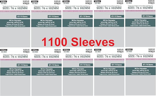 Sleeve Kings H0GWARTS Battle Compatible Sleeves 76 X 102 mm (10x110 Pack, 1100 Sleeves)