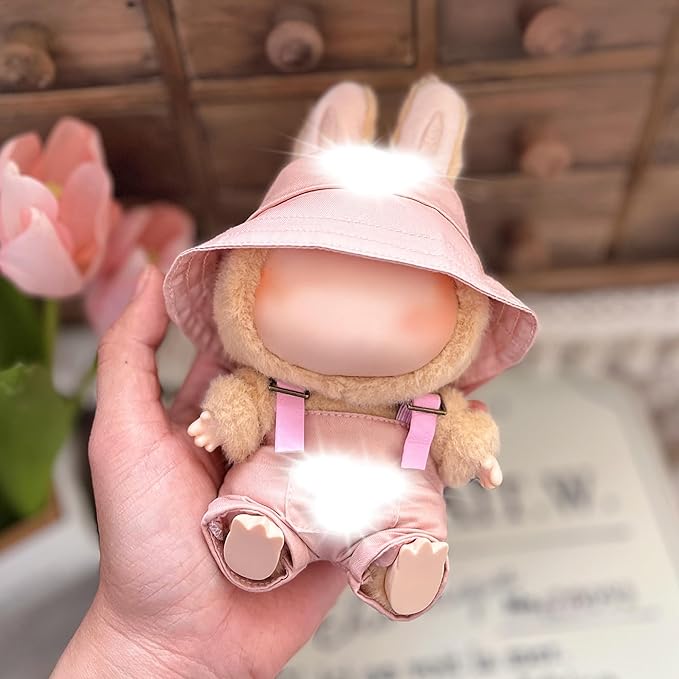 Clothes Fit for 17CM Doll, Fashion Doll Clothes Outfit Set Cute Theme Designer Toys Dress Accessories for Collector Fans Display (P Pink Set)