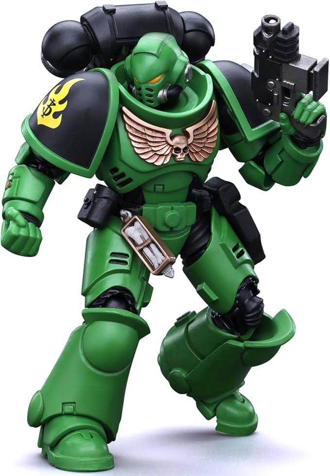 JOYTOY Warhammer 40K 1/18 Action Figures - Salamanders Intercessors Brother Haecule Perfect for Collectors & Decor - Ideal Gift for Birthdays/Christmas - Character Figure - JT5222