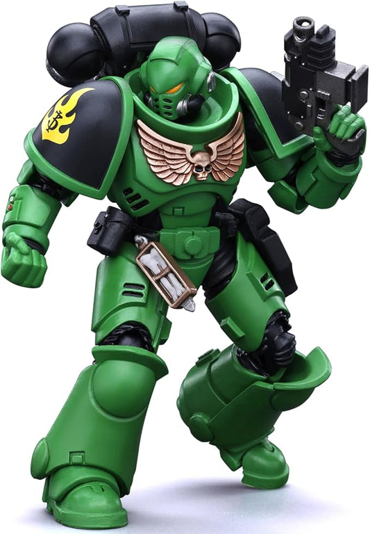 JOYTOY Warhammer 40K 1/18 Action Figures - Salamanders Intercessors Brother Haecule Perfect for Collectors & Decor - Ideal Gift for Birthdays/Christmas - Character Figure - JT5222