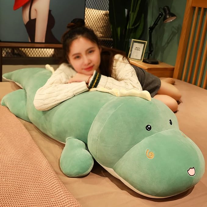 Dinosaur Plush Hug Pillow,Soft Big Dinosaurs Stuffed Animal Toy Doll Gifts for Kids Birthday,Valentine,39.3 inch
