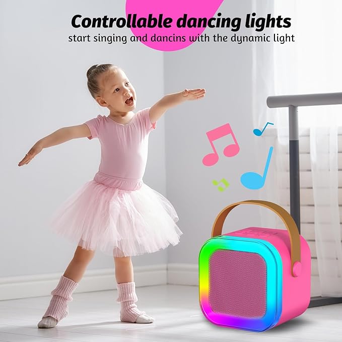 Kids Karaoke Microphone Machine Toy, 4-12 Years Old Girls Christmas Birthday Gift for Girls, Karaoke Toys Gifts for Girls Ages 4, 5, 6, 7, 8, 9, 10, 12 +Year Old Birthday Party. (Red-01)
