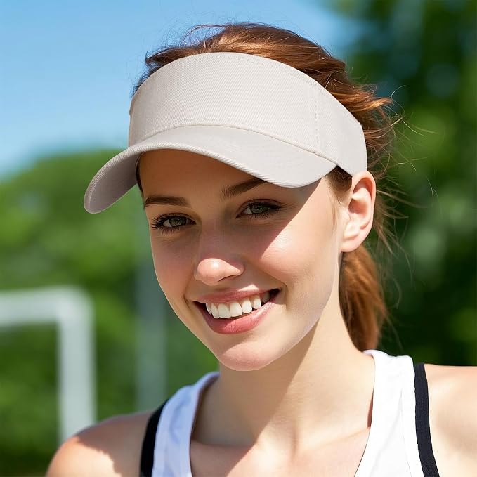 Marrywindix 1 Piece of Sport Wear Athletic Visor Sun Sports Visor Hat Visor Adjustable Cap for Women and Men