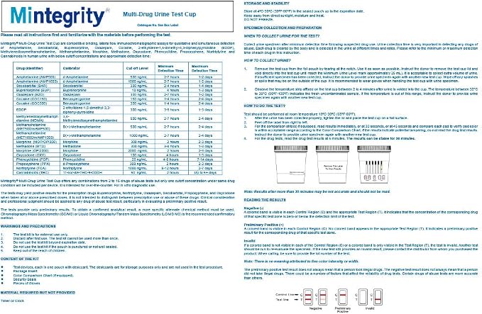 2 Pack 12-Panel Instant At Home Urine Test Kits | Multi-Panel Urine Screening Testing Kit