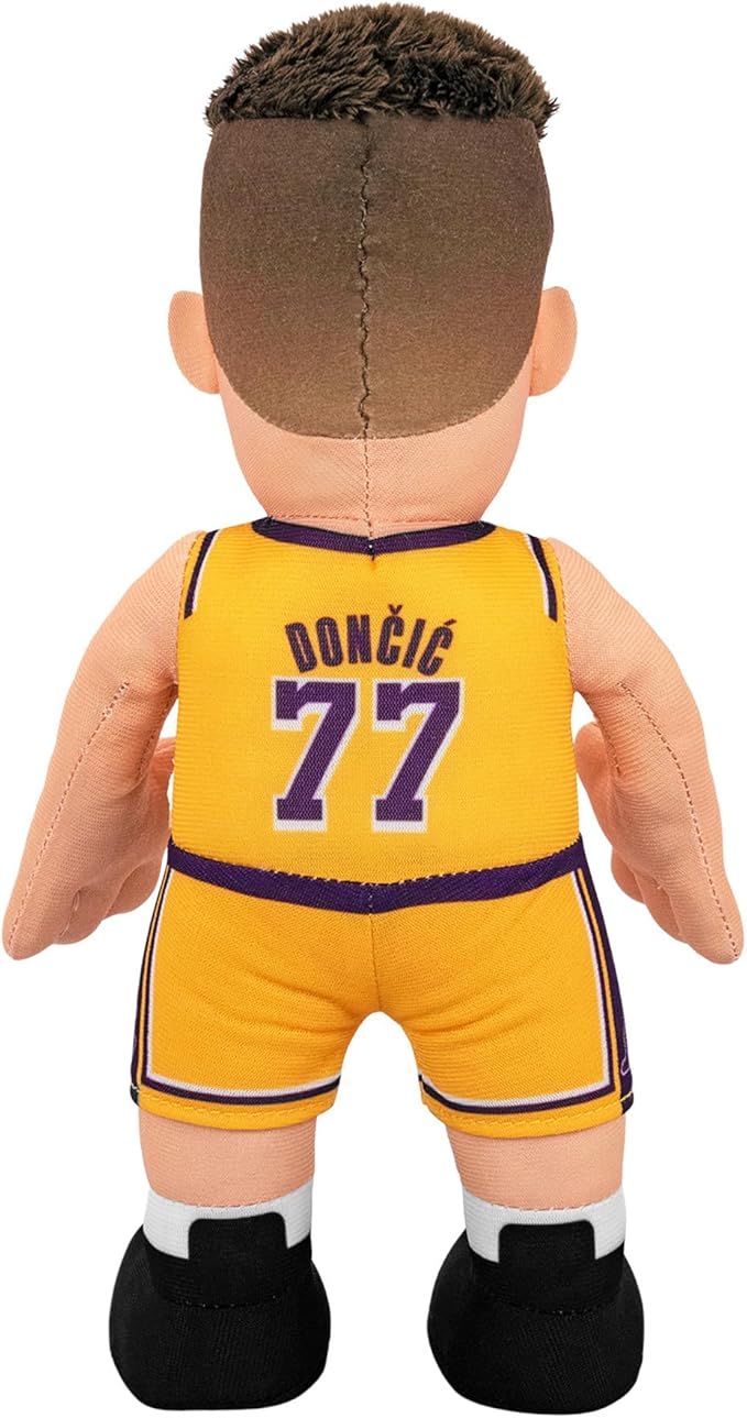 Bleacher Creatures Los Angeles Lakers Luka Doncic 10" Plush Figure – NBA Player Plush for Play or Display