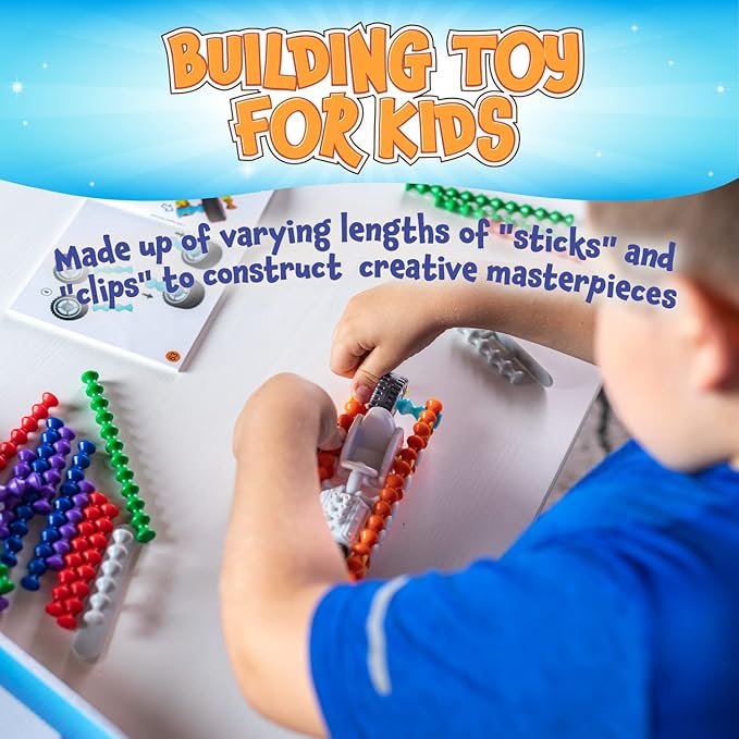 POPULAR PLAYTHINGS Clipstix Deluxe, 150 Pieces