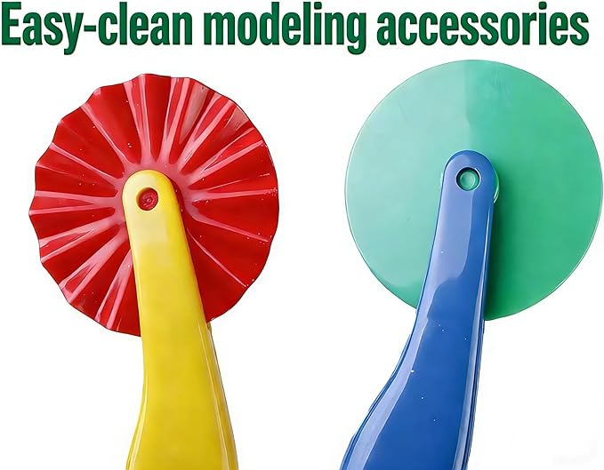 6-Piece Kids’ Dough Tool Set – Colorful, Child-Safe Modeling Clay Accessories for Small Hands