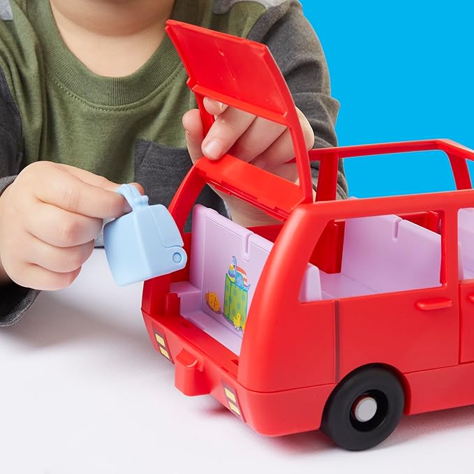 Peppa Pig Peppa's Big Family Car with 2 Figures (Fits 5), Toy Car Playset for Girls and Boys, Kids, Ages 3+