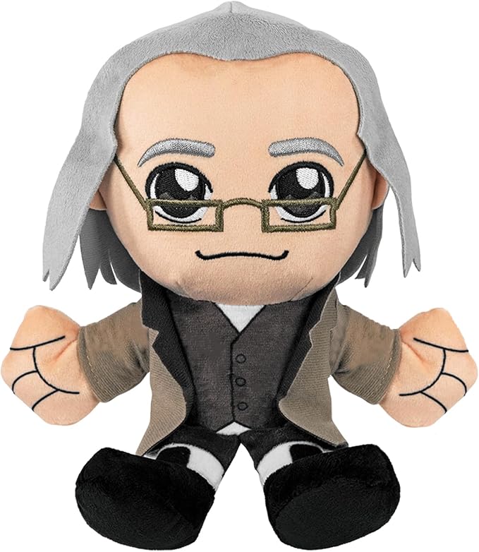 Bleacher Creatures Benjamin Franklin 8" Kuricha Plush - Soft Chibi Inspired Toy