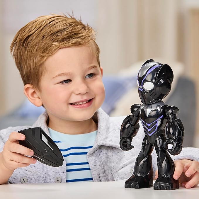 IRON MAN AND HIS AWESOME FRIENDS Marvel Supersized Black Panther Action Figure, 9-Inch (22.8 CM) Super Hero Toys for Kids, Ages 3+