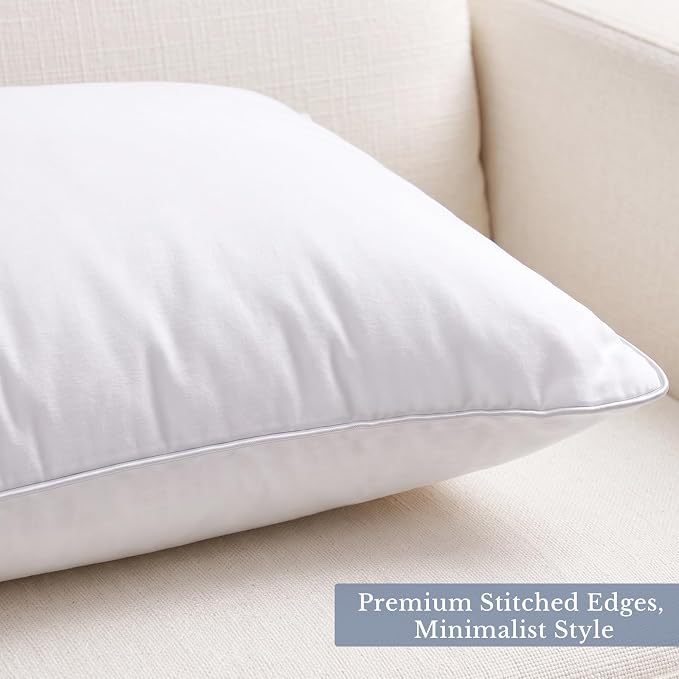 Leeden 14x22 Pillow Inserts Set of 2-14 Inch Rectangular Throw Pillow Insert, Soft Fluffy Couch Pillow Forms for Bed Sofa, White Decorative Insert Pair
