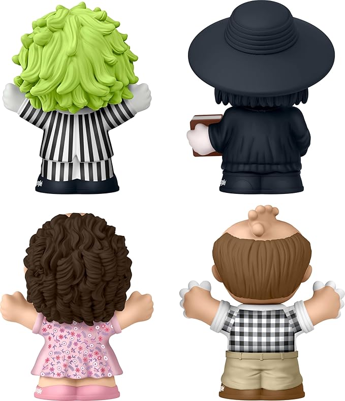 Little People Collector Beetlejuice Special Edition Set for Movie Fans, 4 Character Figures in a Display Package