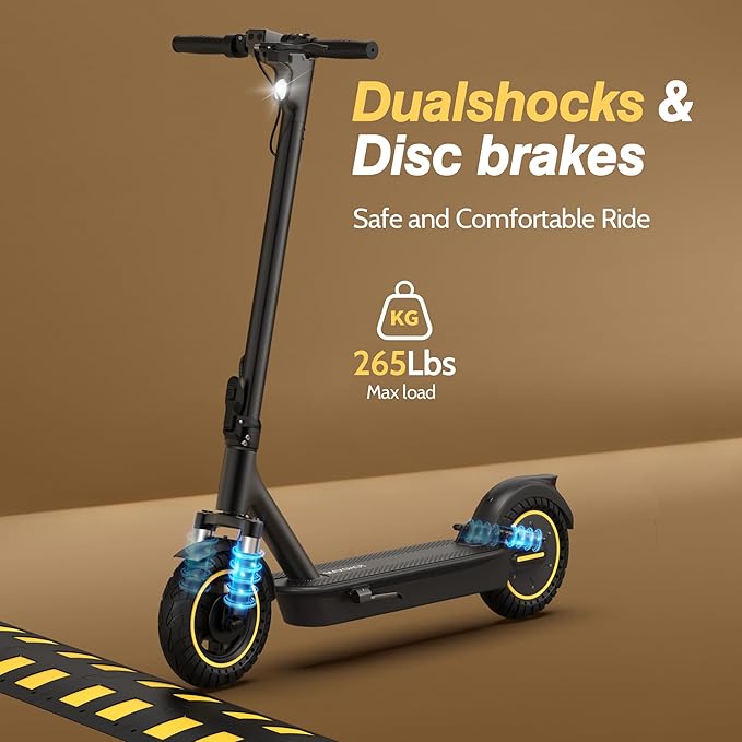 MAXSHOT Electric Scooter for Adults, 8.5/10/14" Tires, 19/22Mph, 350W/500W Motor, 21-28 Miles Range, Folding E-Scooter with Dual Suspension,APP(V1/SPRO/MAX/PRO/X1/X1PRO/PR)