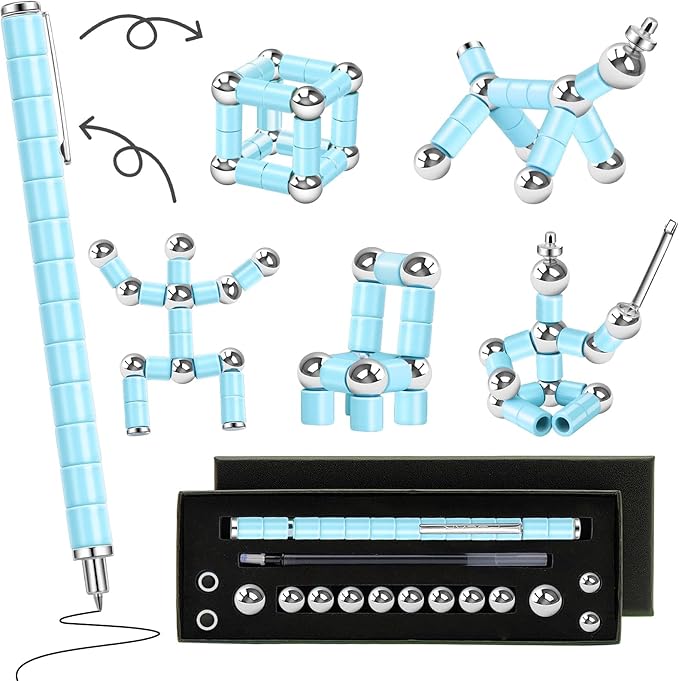Fidget Pens Gifts for Teen Boys - Novelty Christmas Stocking Stuffers for Adults, Unique Birthday Gifts for Young Men Women Him Her Teenage Boys Girls, Cool Gadget Stress Relief Toys for Adults