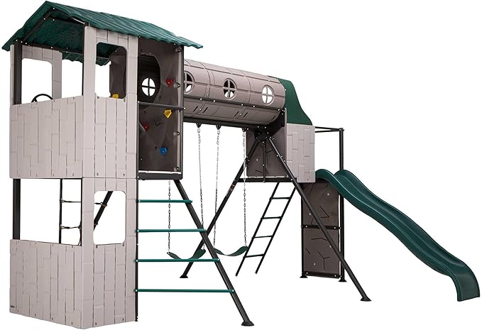 Lifetime Adventure Tunnel Swing Set Playset