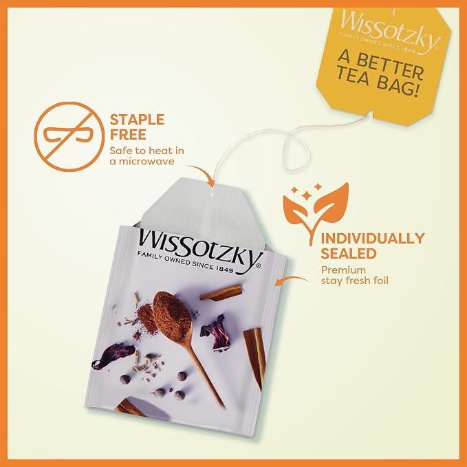 Wissotzky Herbal Variety Pack Tea Assortment, (3 Pack - 54 Tea Bags) | Caffeine Free | Herbal Tea Sampler