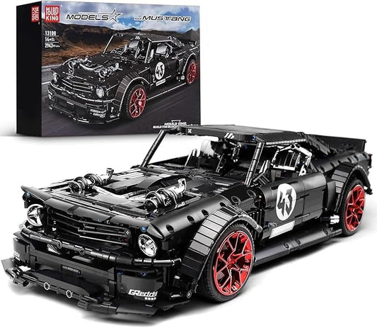 Mould King 13108N Mustang Car Building Kits, MOC Building Blocks Set to Build, Gift Toy for Age 14+ /Adult Collections Enthusiasts(2943 Pieces, Static Versionl)