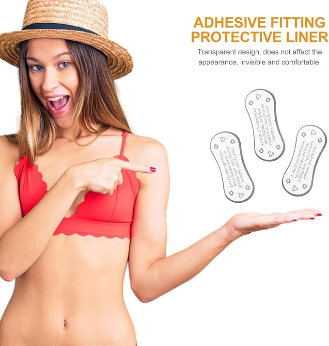 Swimwear Protective Sticker Adhesive Panty Liner Lingerie Underwear Stickers Plastic Liner for Women