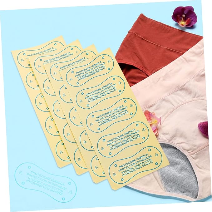100pcs Panty Liners for Women Adhesive Swimwear Stickers Leakproof Underwear Inserts Comfortable Fit for Swimsuits and Soft and Breathable Design