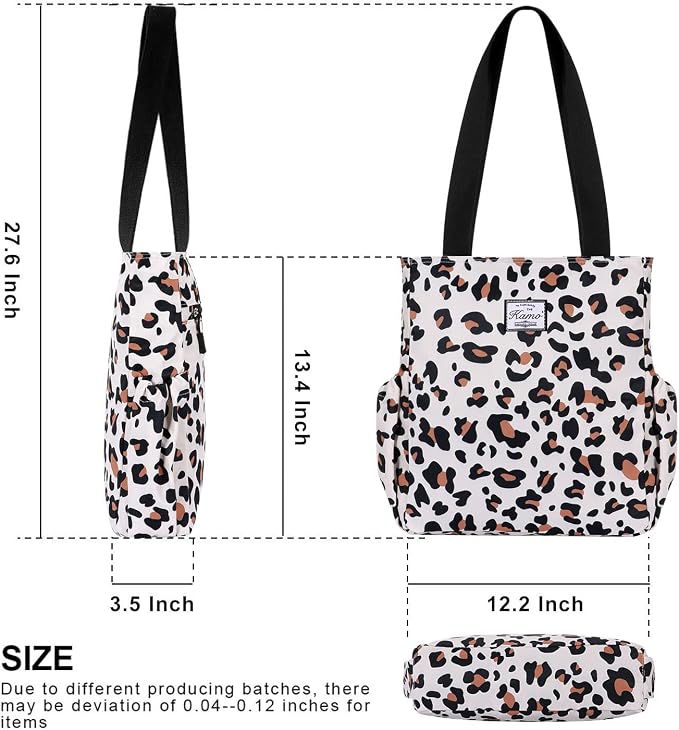 KAMO Floral Tote Bag - Waterproof Lightweight Handbags Travel Shoulder Bag for Hiking Yoga Gym Swimming Travel Beach