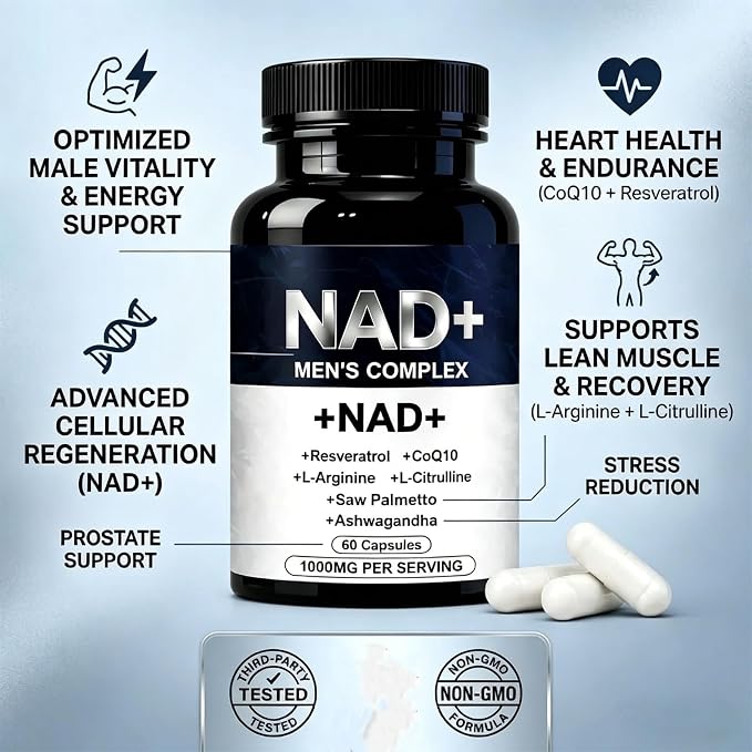 Daily Nutrient Formula for Men - Dual Action Formula - 60Count