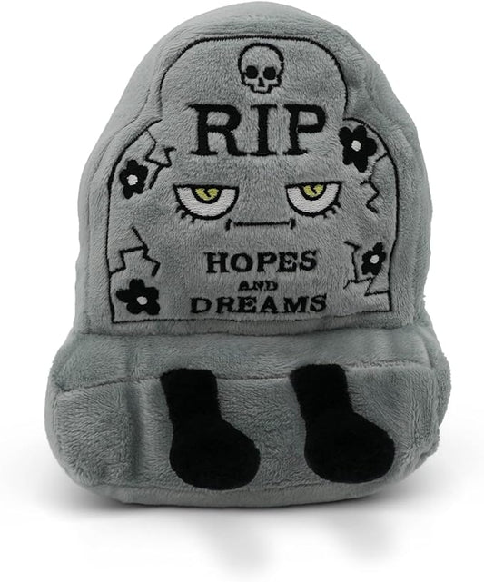 Rest in Plush Collectible – Spooky Cute Stuffed Toy, Soft Halloween Plushie for Collectors, Trick or Treat Gift, Fall Holiday Decoration - RIP Hopes & Dreams