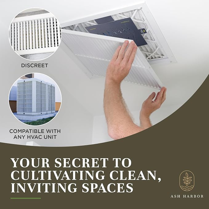 Luxury Hotel Aromatherapy 4 Pack - Filter Fresh Whole Home Air Freshener System - HVAC Vent Freshener for Home AC - House Air Fresheners Smell Good for Office, & More by Ash Harbor
