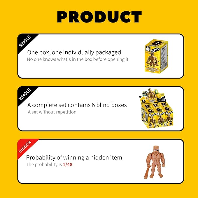 Italian Brainrot Series Blind Box Figures, Random Design Action Figures Collectible Toys Home Decorations, Single Box