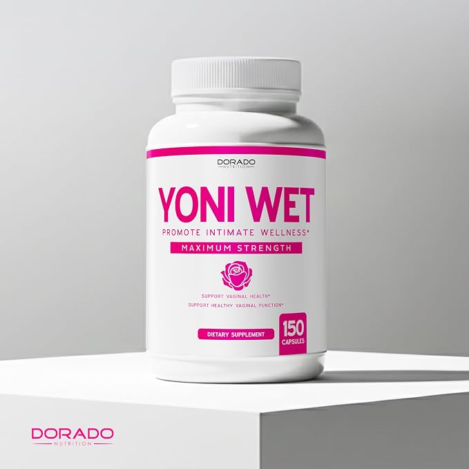 Vaginal Moisturizer & Dryness Supplement (150 Capsules) Support Vaginal Wetness & Health - Female Lubrication - Made in USA - Vegan, Non GMO, 3rd Party Tested - Best Product - 2.5 Month Supply