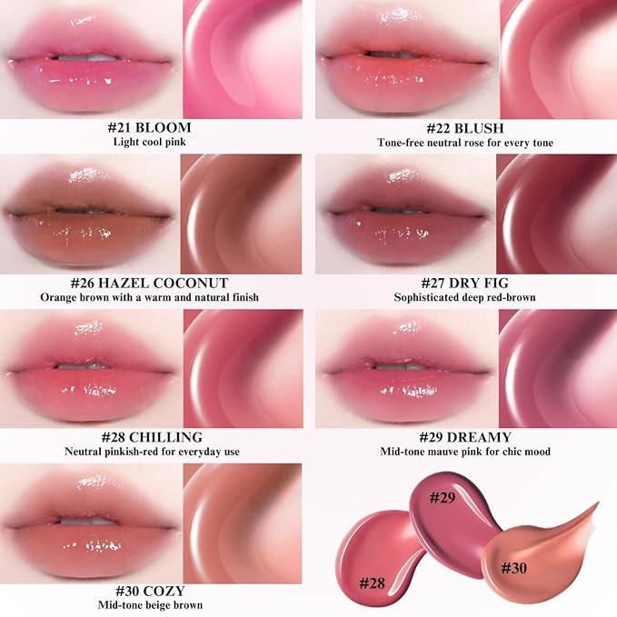 BBIA Glow Tint – Lip Plumping Volumizing Glossy & Glowy Lip Stain Naturally Moisturizing Comfortable Texture Lightweight Long-Lasting Vivid Color Non-Sticky Korean Makeup (22 BLUSH, Pack of 1)