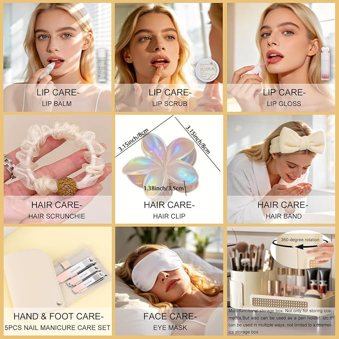 23Pcs Bath and Body Vanilla YLANG YLANG Gifts for Women, Spa Gift Basket | Gifts for Women, Birthday Gift - Vanilla Spa Gift Kit Mothers Day Gift Basket for Mom, Bath and Body Gift Basket, Spa Basket