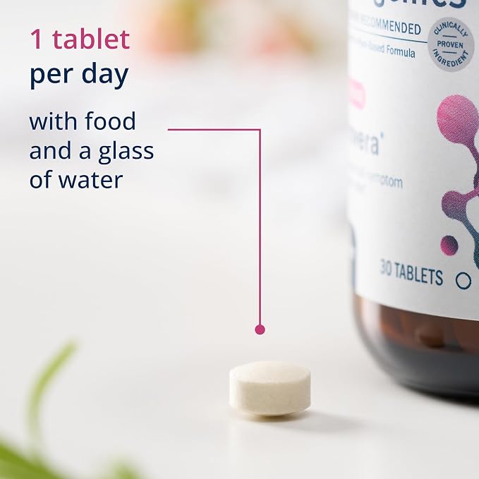 Metagenics HerWellness Estrovera - Hormone-Free Plant-Based Supplement - Supports Menopause & Perimenopause Relief - Hot Flashes, Night Sweats, Multi-Symptom Support - Vegetarian, Non-GMO - 30 Tablets