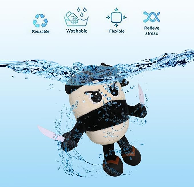 Italian Brainrot Plush, 9.8inch Cappuccino Assassino,Cute Stuffed Figure Doll for Kids and Adults Inspired Plush Toy