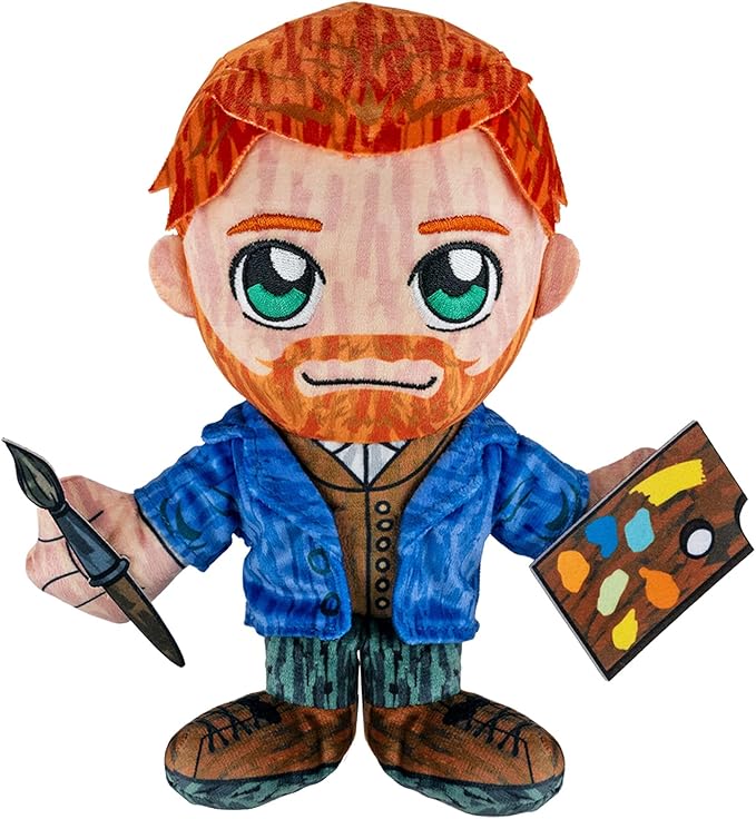 Bleacher Creatures Vincent Van Gogh 8" Kuricha Plush - Soft Chibi Inspired Toy