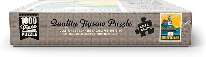 MyPuzzle Rhode Island: The Ocean State - Premium 1000 Piece Jigsaw Puzzle for Adults